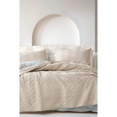 Покрывало CIFT KISILIK CURLY YATAK ORTUSU SETI - BEJ