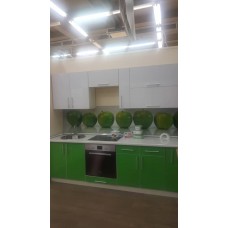 Кухня НИКА 2,40 (Белый с зелёным)