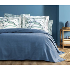 КПБ CIFT KISILIK RETRO BAMBU PIKE TAKIMI - INDIGO КПБ CIFT KISILIK RETRO BAMBU PIKE TAKIMI - INDIGO