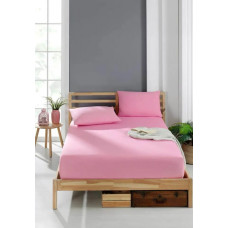 Простыня на резинке 120X200 EXP PLAIN RANFORCE ENZIM YIKAMALI LASTIKLI CARSAF - BLUSH Простыня на резинке 120X200 EXP PLAIN RANFORCE ENZIM YIKAMALI LASTIKLI CARSAF - BLUSH