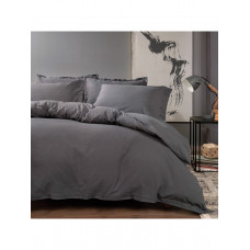 КПБ CIFT KISILIK PLAIN RANFORCE YIKAMALI NEVRESIM TAKIMI - ANTRASIT