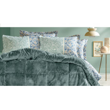 КПБ TEK KISILIK LESLY TRIOLA SET - YESIL