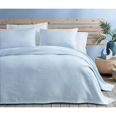 Покрывало CIFT KISILIK LUKKAS YATAK ORTUSU SETI - MAVI