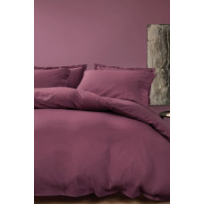 КПБ TEK KISILIK PLAIN RANFORCE YIKAMALI NEVRESIM TAKIMI - MURDUM