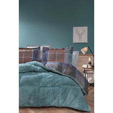 КПБ TEK KISILIK MOSI TRIOLA SET - INDIGO