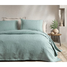 Покрывало CIFT KISILIK MATTE YATAK ORTUSU SETI - YESIL