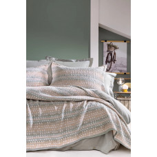 Покрывало TEK KISILIK AKONI YATAK ORTUSU SETI - BEJ