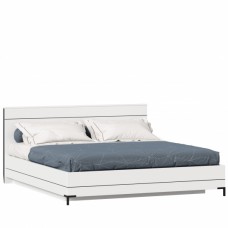 'Норд' Кровать 1600 (Белый/Черный)