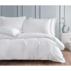 КПБ CIFT KISILIK HAYLEY KREP NAKISLI NEVRESIM TAKIMI BEYAZ