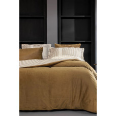 КПБ CIFT KISILIK ESTIE KADIFE SATEN NEVRESIM TAKIMI - CAMEL