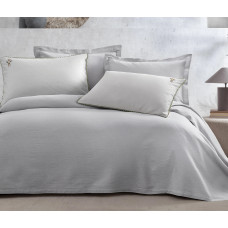 Покрывало CIFT KISILIK ELENA NAKISLI YATAK ORTUSU TAKIMI - GRI