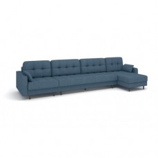 Диван Модульный, Орлеан 2000 + крес.секция 800 + оттоманка Kleo Blue