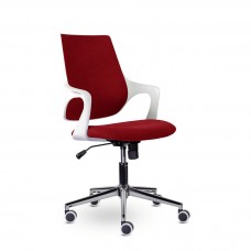 Кресло М-804 Ситро/Citro whitePL хром Ср QH21-1320 (красный)