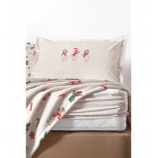 КПБ TEK KISILIK WELLSOFT BATTANIYELI LASTIKLI CARSAF SETI - ALPACA