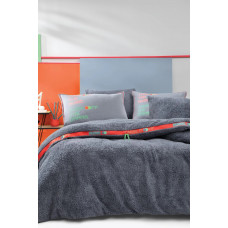 КПБ CIFT KISILIK COVERME MUSIC BATTANIYE NEVRESIM TAKIMI - INDIGO