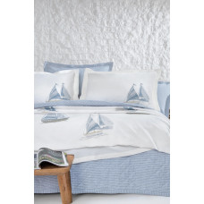 Покрывало CIFT KISILIK MORIAN PIKELI YATAK ORTUSU TAKIMI - INDIGO