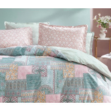 КПБ CIFT KISILIK XL MATILDA RANFORCE NEVRESIM TAKIMI - PEMBE КПБ CIFT KISILIK XL MATILDA RANFORCE NEVRESIM TAKIMI - PEMBE