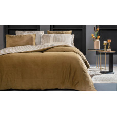 КПБ CIFT KISILIK XL ESTIE KADIFE SATEN NEVRESIM TAKIMI - CAMEL