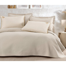 Покрывало CIFT KISILIK ELENA NAKISLI YATAK ORTUSU TAKIMI - BEJ