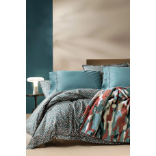 КПБ CIFT KISILIK 5 PARCA WELLSOFT BATTANIYELI NEVRESIM TAKIMI SETI TRIS - MAVI