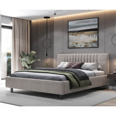 Кровать SILVIA 180*200 (велюр Тедди 022/венге) с ПМ