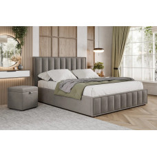 Кровать мягкая Анкона 1800.2000 с подъемным механизмом (112 Seven Пепел) Кровать мягкая Анкона 1800.2000 с подъемным механизмом (112 Seven Пепел)