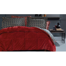 КПБ TEK KISILIK MILLIE TRIOLA SET - KIRMIZI