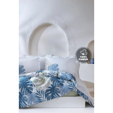 КПБ CIFT KISILIK CORINNA SATEN NEVRESIM TAKIMI - MAVI