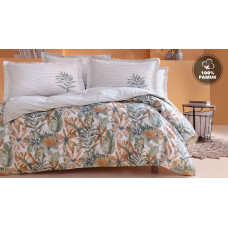 КПБ CIFT KISILIK XL AMY RANFORCE NEVRESIM TAKIMI - TURUNCU