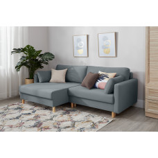 Дублин 497 угловой диван-кровать 1,5ек-1,5пф SCANDICA (1285 кирпичный (Balance 494))								