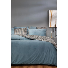 КПБ CIFT KISILIK SAVIO KADIFE SATEN NEVRESIM TAKIMI - INDIGO КПБ CIFT KISILIK SAVIO KADIFE SATEN NEVRESIM TAKIMI - INDIGO