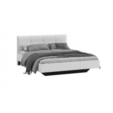 Кровать Элис с мягкой обивкой тип 1 (Белая)+Алмаз Матрас 160х200 Model-B,H,S.