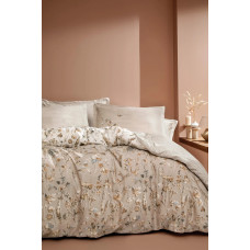 КПБ CIFT KISILIK KATRINA SATEN NEVRESIM TAKIMI - BEJ КПБ CIFT KISILIK KATRINA SATEN NEVRESIM TAKIMI - BEJ